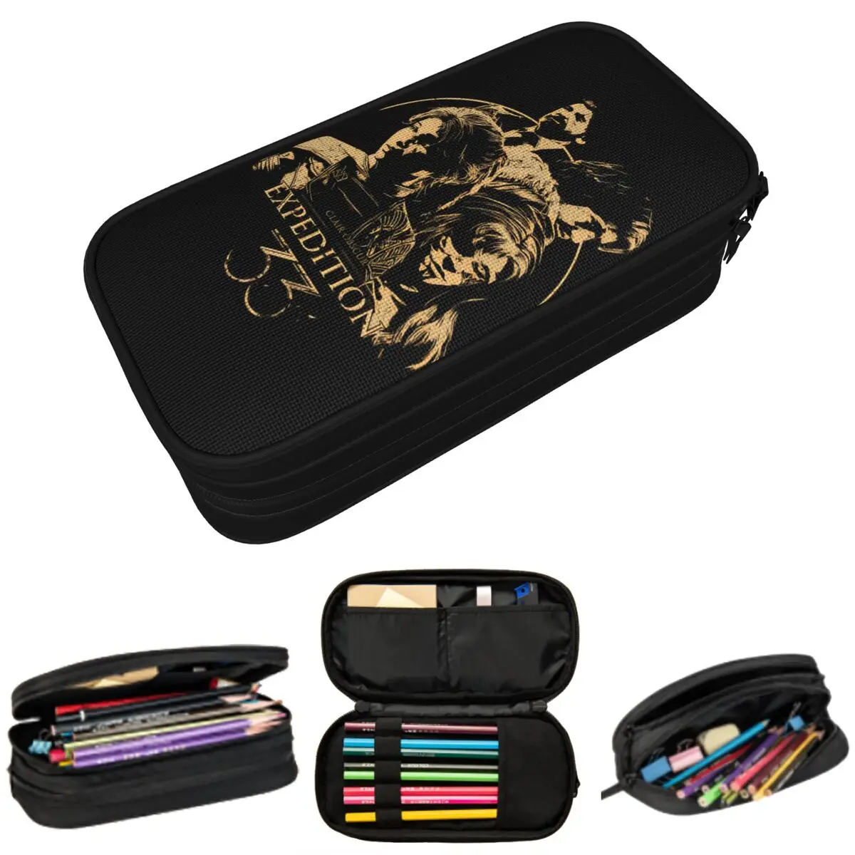 

Clair Obscur Expedition 33 Game Pencil Case for Boy Girl Gifts Pen Box Pencil Bag Stationery Supplies Pen Holder Bag
