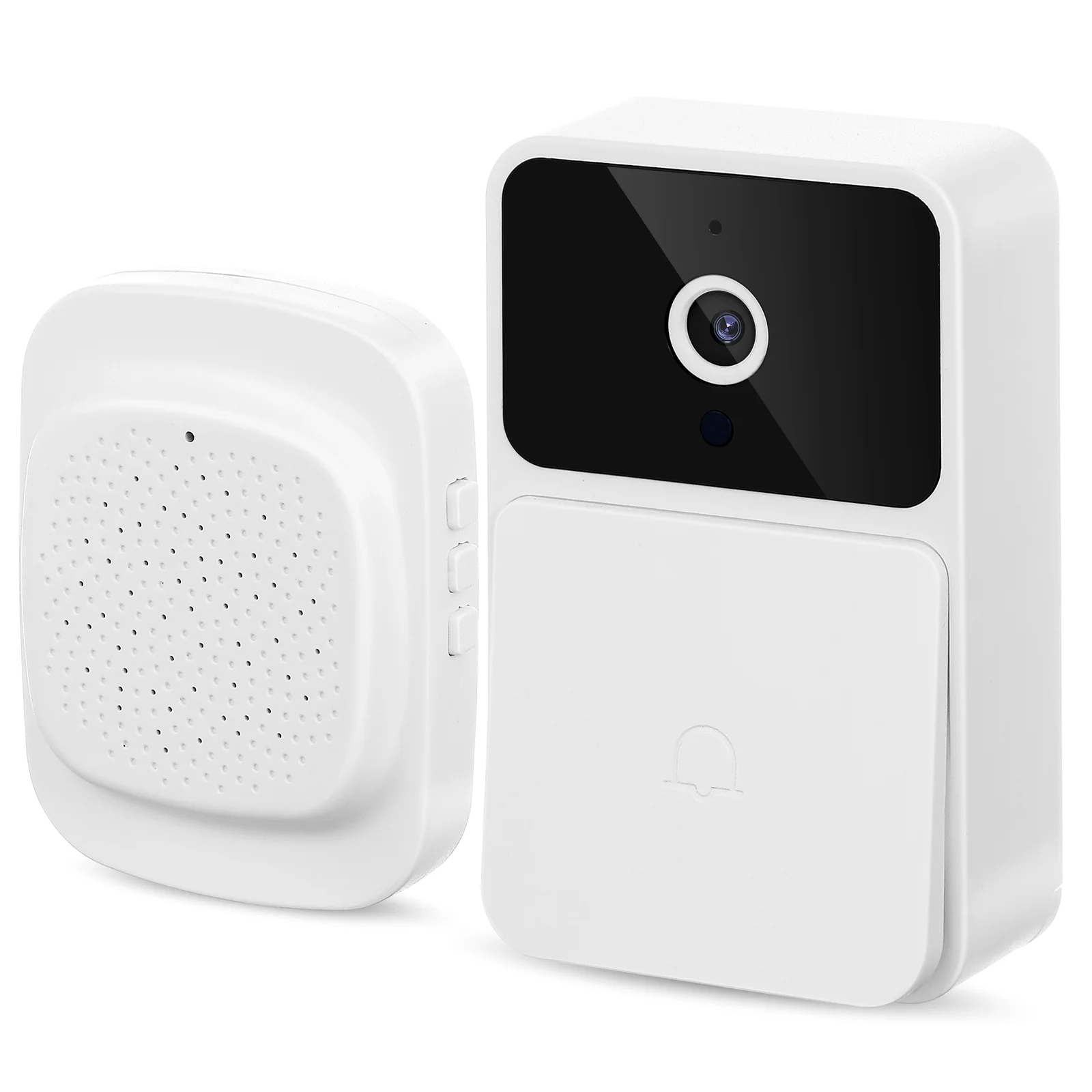 Two-way Intercom Video Doorbell (rechargeable Model) Home Camera Mount Abs Wireless