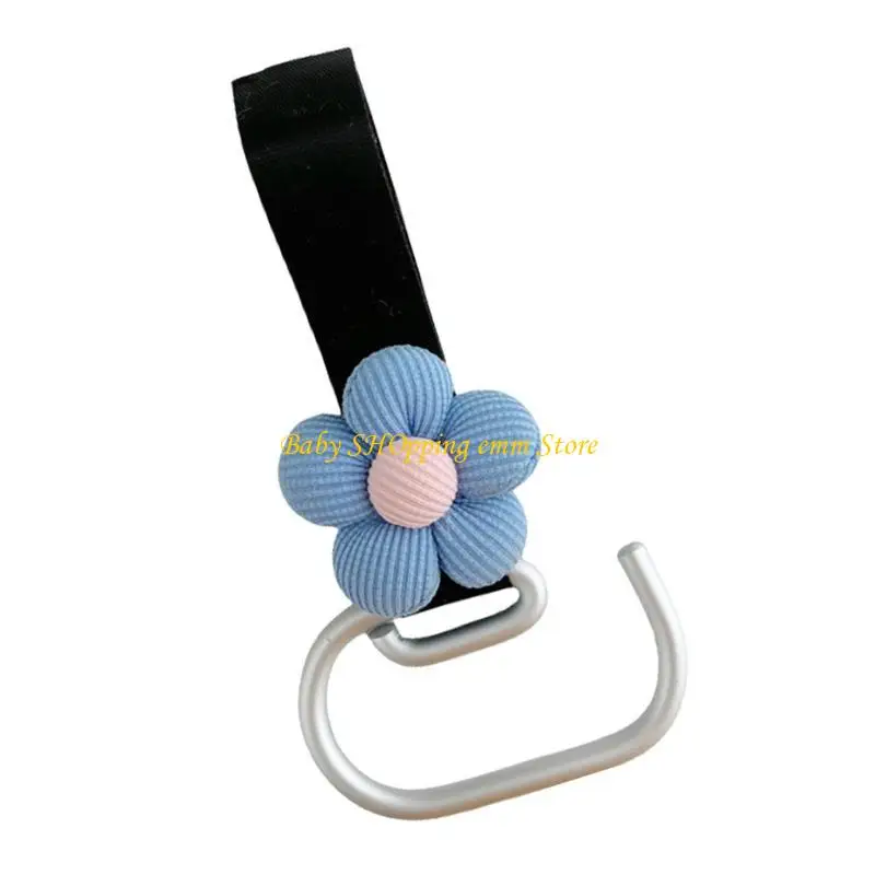 

23GD Flower Baby Pram Hook 360 Degree Rotating Hanging Cart Storage Hanger Pushchair Holder for Hanging Diaper Bag