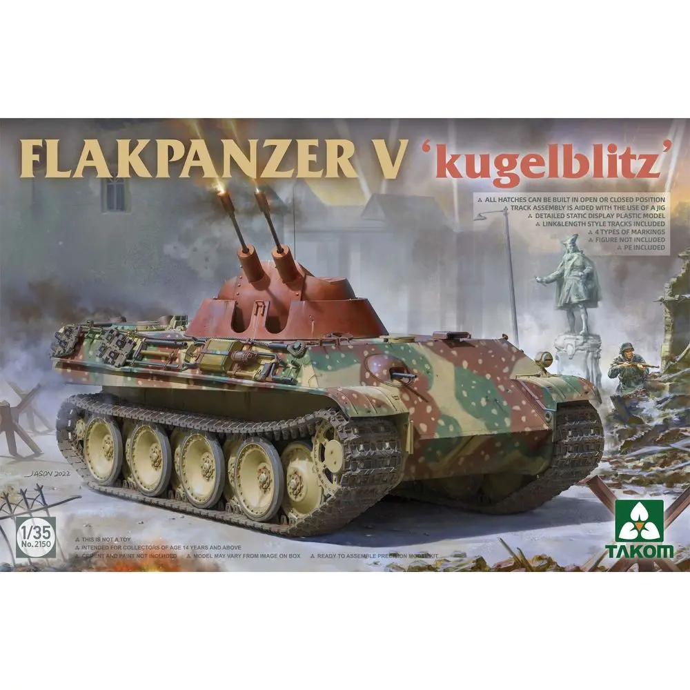 Plakpanzer (takom, 2150, kugelblitz-набор, моделей) купить от 2 611,00 руб. Строительные игрушки на 1rub.ru