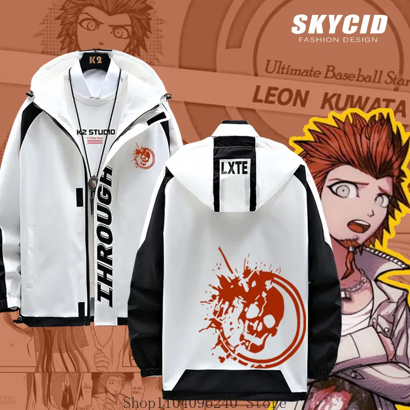 

Danganronpa аниме куртка с длинными рукавами унисекс пальто толстовка на молнии крутая толстовка с капюшоном топ косплей костюм