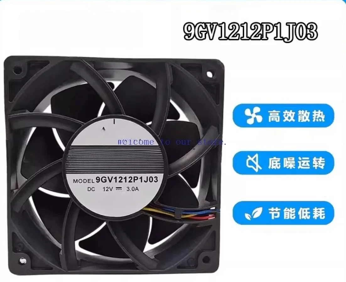 For 9GV1212P1J03 12V 3.0A Sanyo SanAce 12038 12cm Electric Motorcycle Violent Temperature Control Fan
