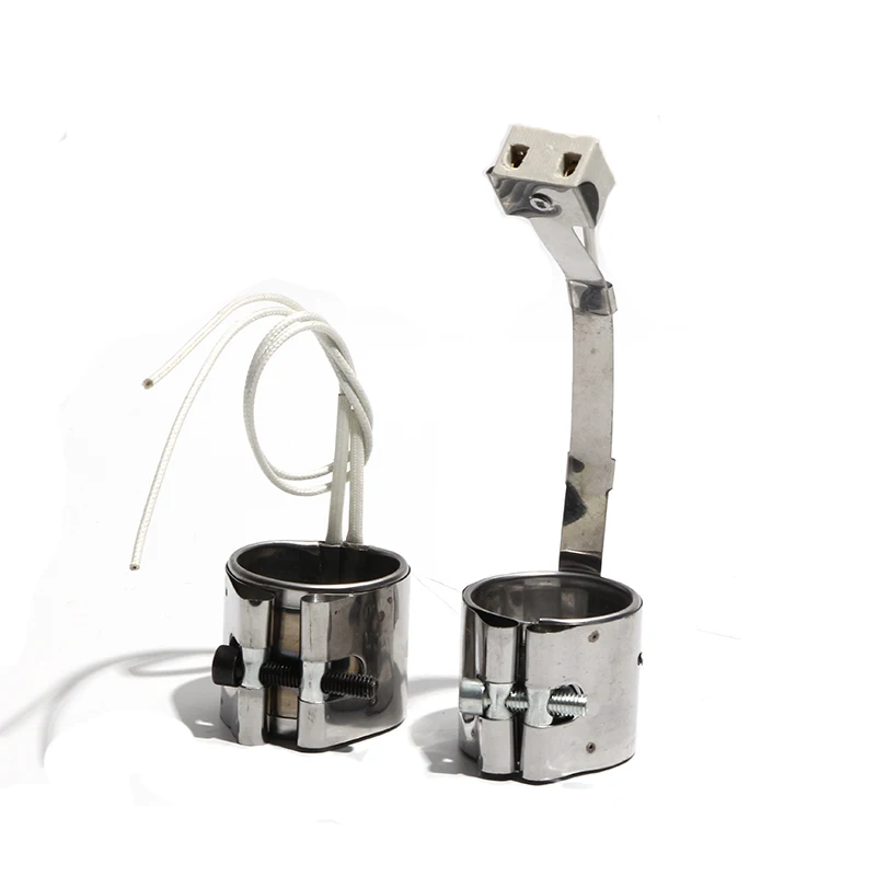 LUJINXUN Mica Band เครื่องทําความร้อนสแตนเลส 25x25 มม./25x30 มม. (IDxH) AC220V 60 W/70 W สําหรับเครื่องฉีดพลาสติก 2 pcs