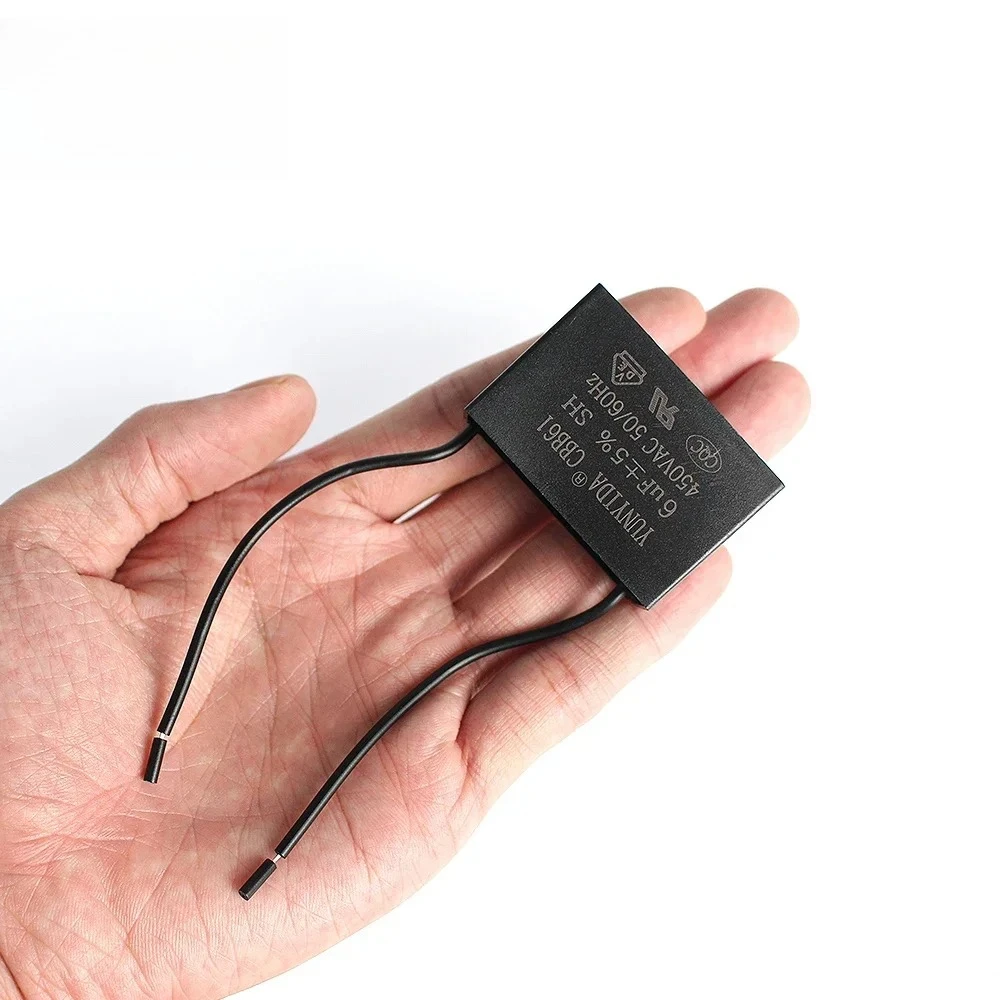 1 قطعة CBB61 450 فولت تشغيل المحرك/بدء مكثف 0.8-10μF قيم متعددة لمراوح السقف محركات العادم تطبيقات HVAC