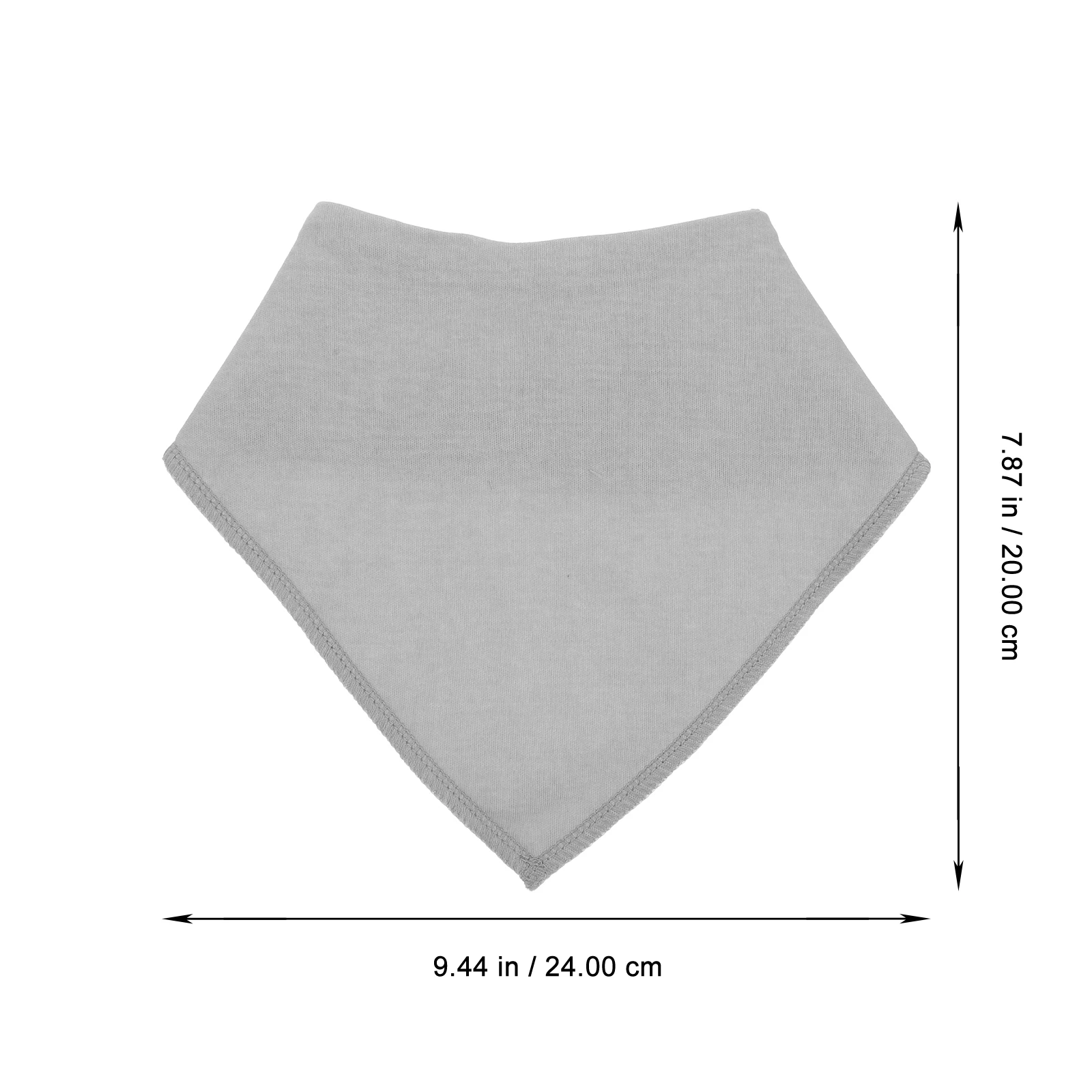 

8Pcs Multifunctional Baby Bibs Premium Cotton Newborn Triangle Scarf Easy Clean Dry Long Lasting Use White Grey Black
