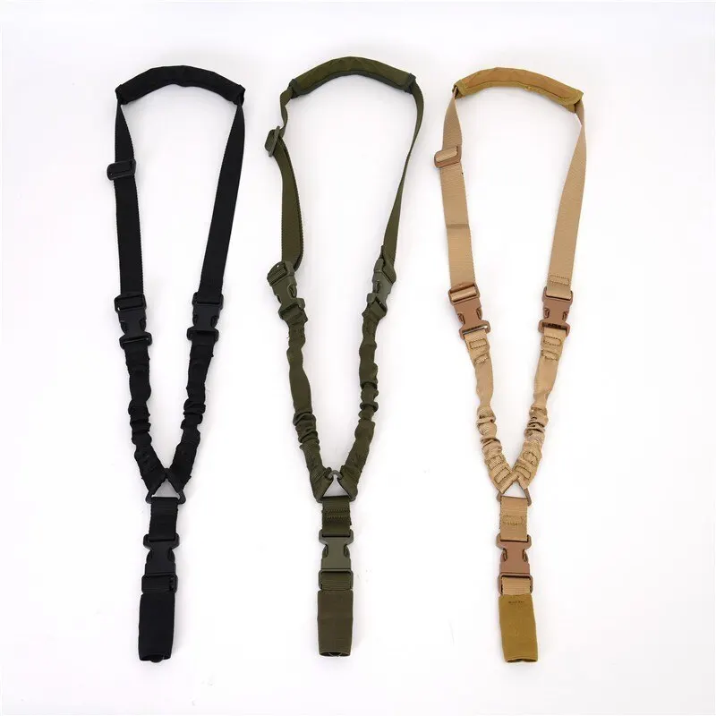 Harnais tactique d'extérieur à Point unique, 1 pièce, corde pour pistolet tactique CS, corde de sécurité diagonale, ceinture de Camouflage tactique pour hommes et femmes