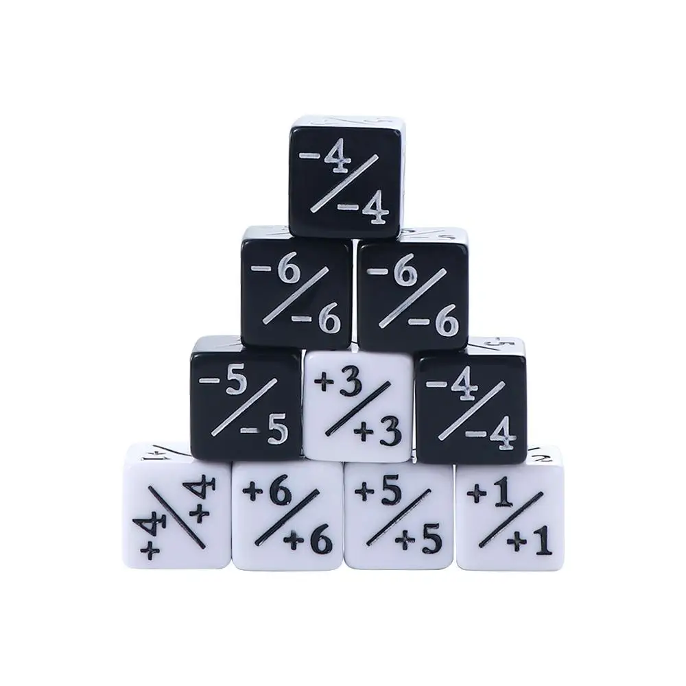 Durable Family Party Playing Games Positive +1/+1 Board Games Desktop Game Plus minus dic Game Toys 6 Sided Dice Dice Counters