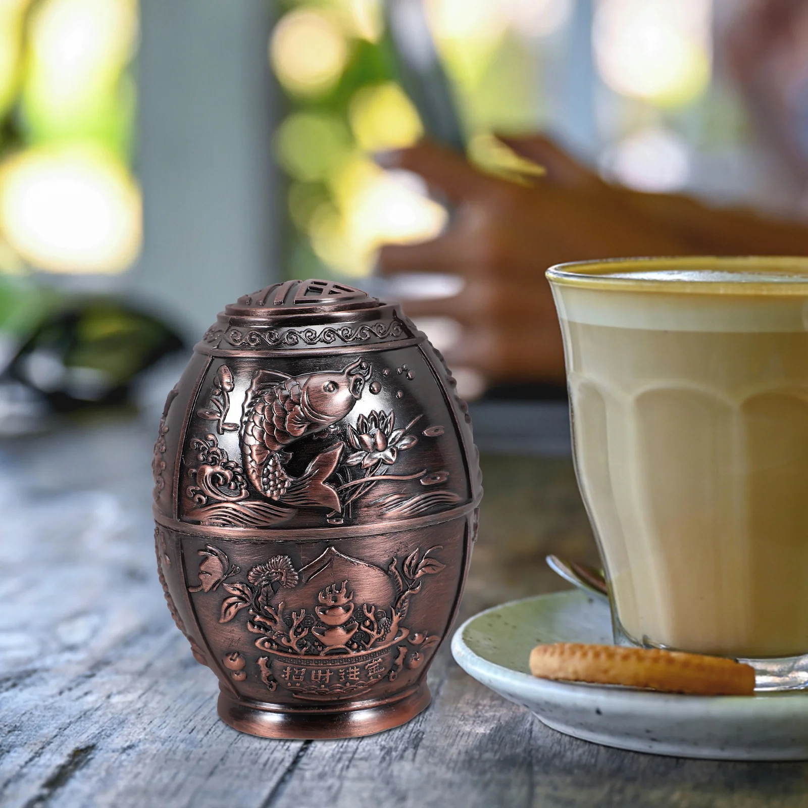 

Pressing Type Portable Holder Vintage Copper Toothpick Holder For Home Toothpick Box Restaurant Kitchen Storage Container