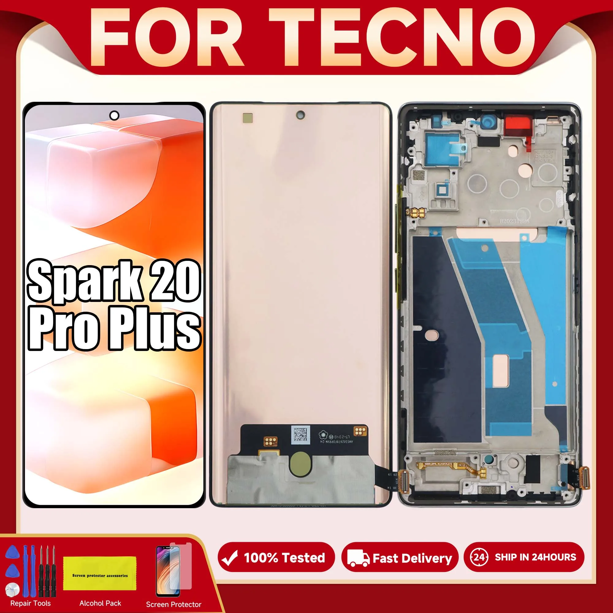 678-lcd-ori-for-tecno-spark-20-pro-plus-kj7-display-touch-screen-digitizer-assembly-repair