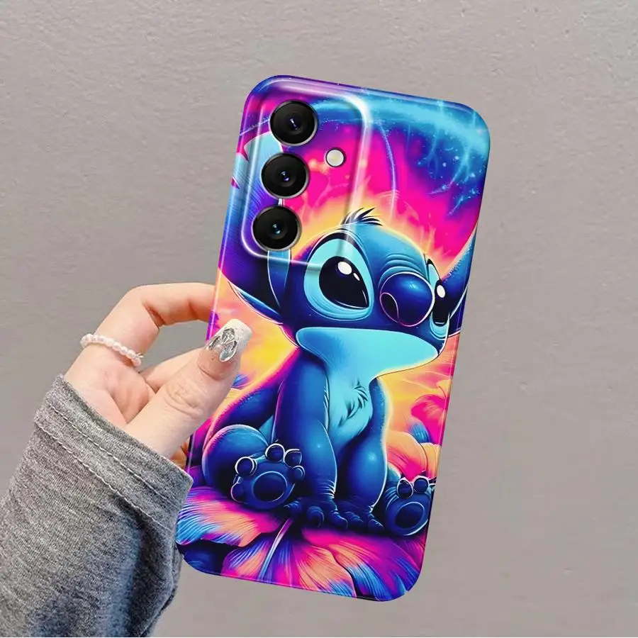 غرزة لطيف الفن الصلب غطاء الهاتف حقيبة لهاتف سامسونج غالاكسي S25 + S23 FE S20 S25 Ultra S24 + نوت 20 S21 S24 Plus S22