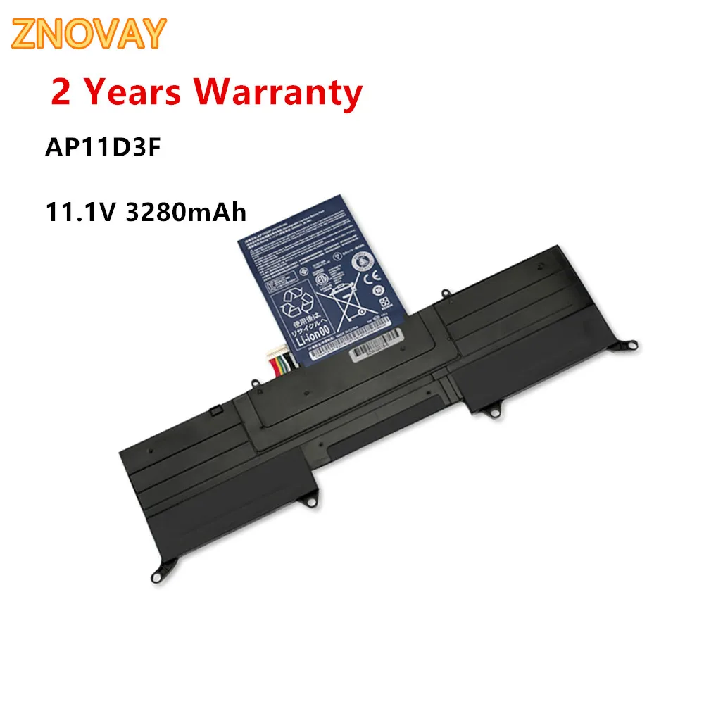 

ZNOVAY AP11D3F AP11D4F Laptop Battery For Acer Aspire S3 S3-951 S3-391 MS2346 3ICP5/65/88 3ICP5/67/90 11.1V 3280mAh