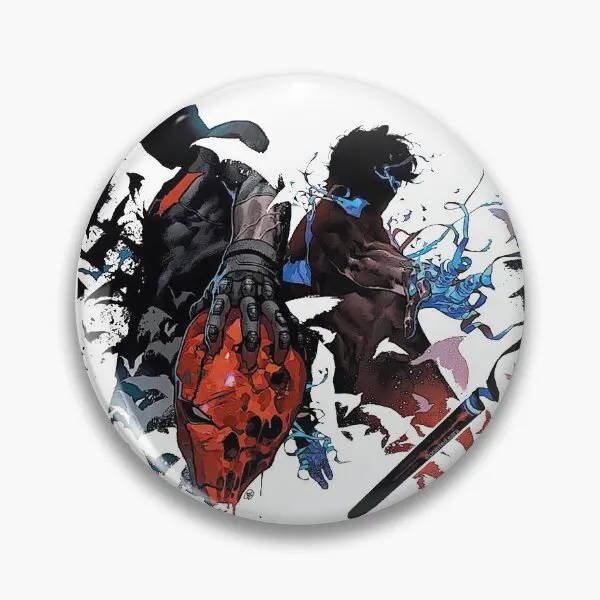 Red Hood And Nightwing  Soft Button Pin Badge Funny Cute Hat Metal Lover Jewelry Brooch Lapel Pin Collar Clothes Decor Creative