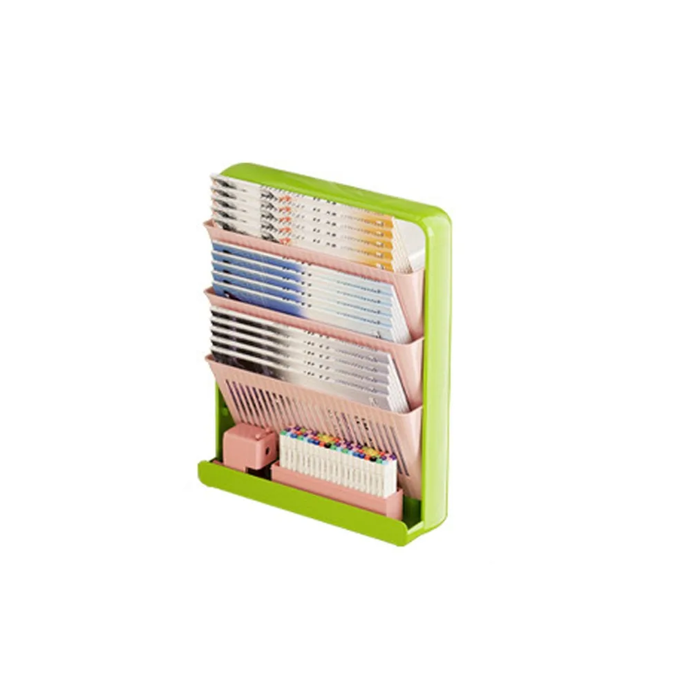 3/5 Layer Structure Study Desk Organizer Multi-Layer Removable Large Capacity Bookshelf Floor-Standing Space-Saving