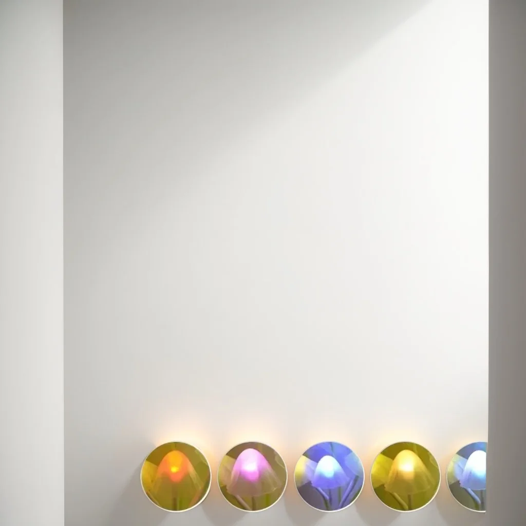 ​​Energy-Saving LED Mushroom Night Light - Auto On/Off Antique Decor with Flower Pattern​​