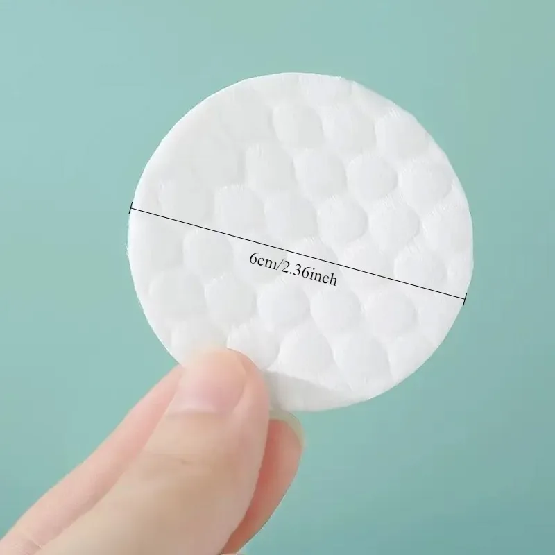 1/2/3 パックの丸い使い捨てクリーニングコットンメイク落としマニキュアリムーバーソフトフェイスクリーナーコットンパッドリムーバー