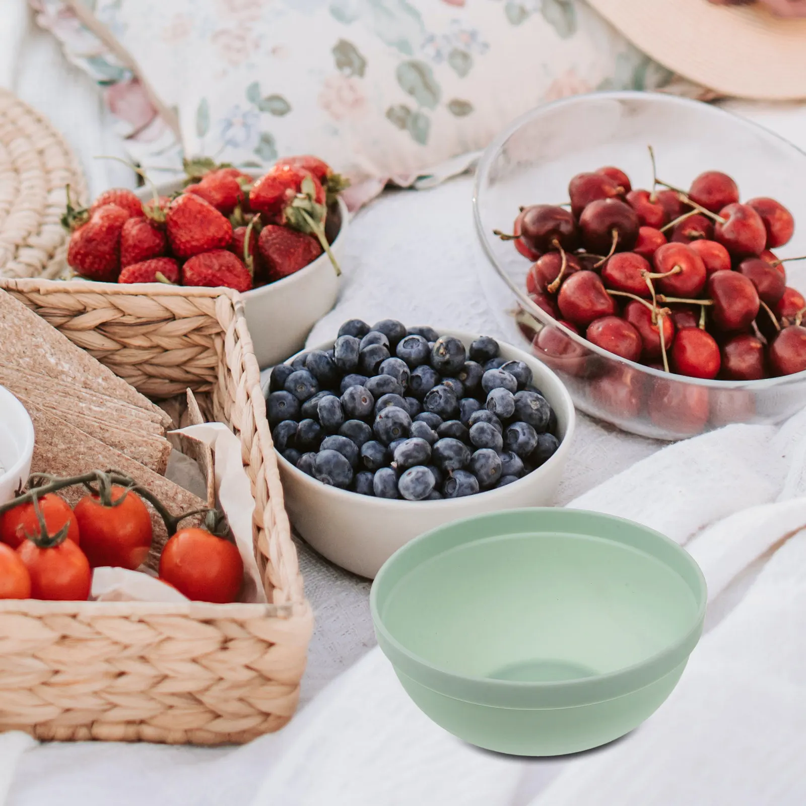 6 Pcs Fruit Bowl for Kitchen Breakfast Cereal Salad Dinner Ware Bowls Small Serving