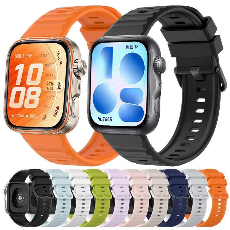 Correa deportiva de silicona original para Huawei Watch Fit 5/4/4Pro/3, accesorios de repuesto, pulsera para Huawei Watch Fit 5 Pro