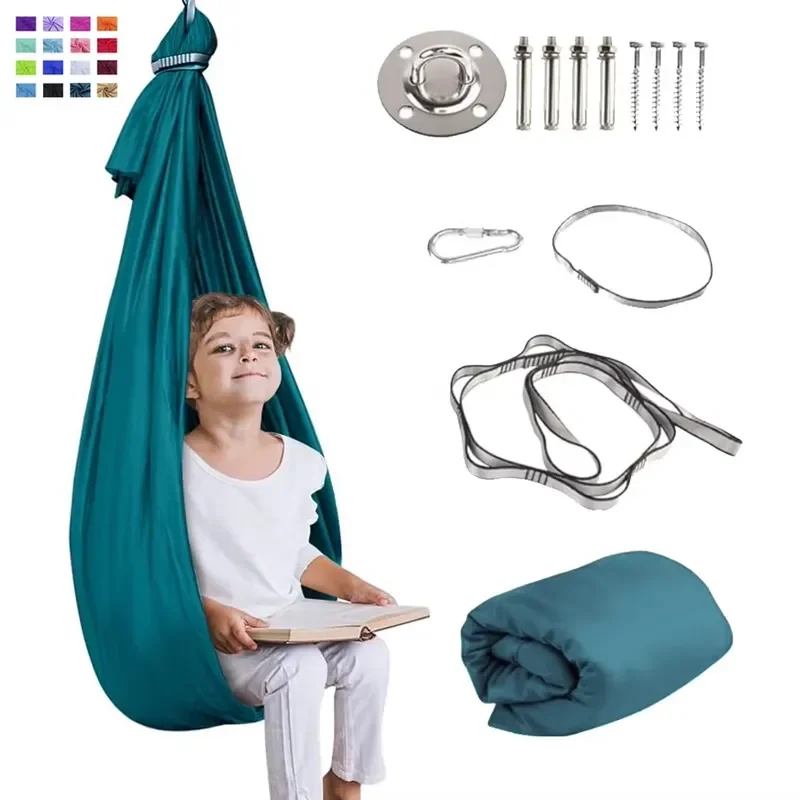 Manufacturer Wholesale Indoor and Outdoor Lightweight Baby Yoga Hammock Therapy Children Autism Children Sensory Swing