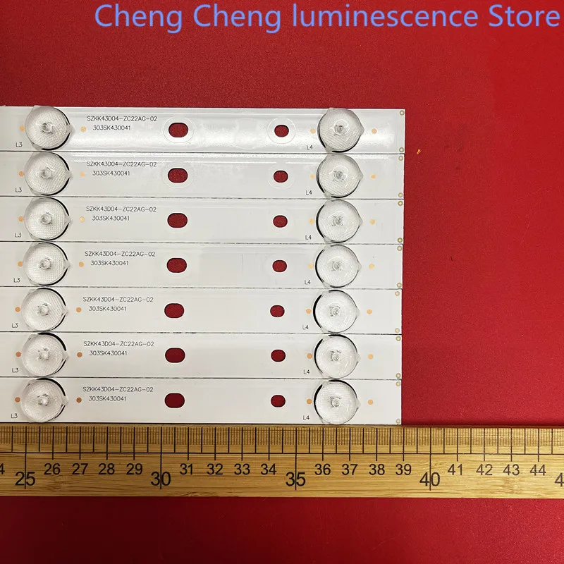 FOR  Konka A43U LED43M360A  LED43M3000A LED43R6000U LED43S1 K43light bar leaf  4LED 100%NEW