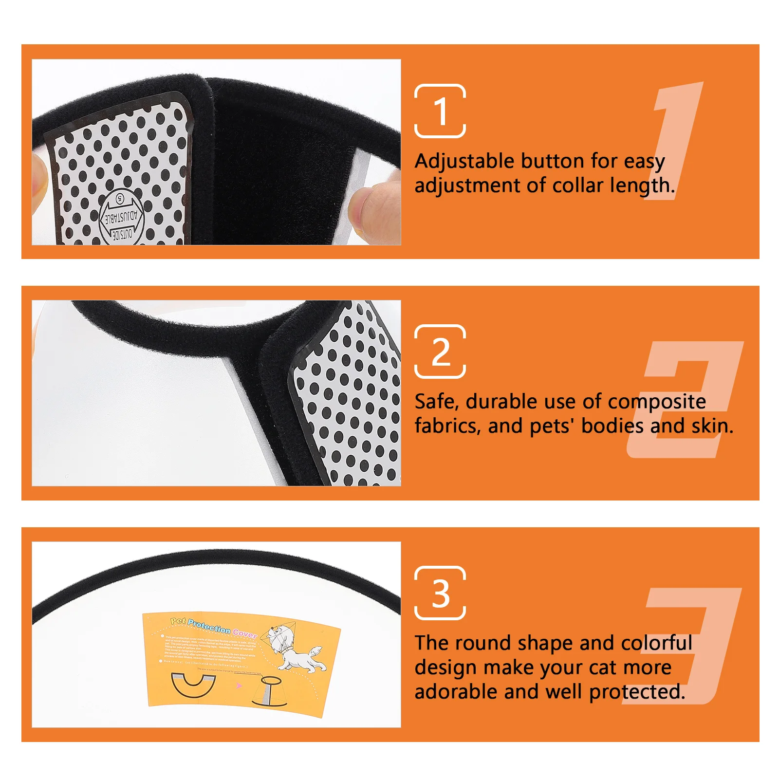 

Pet Protection Collar Adjustable Soft Recovery Cone For Cats Dogs Anti-Licking Bite Cover Pet Supplies Cat Neck Protector