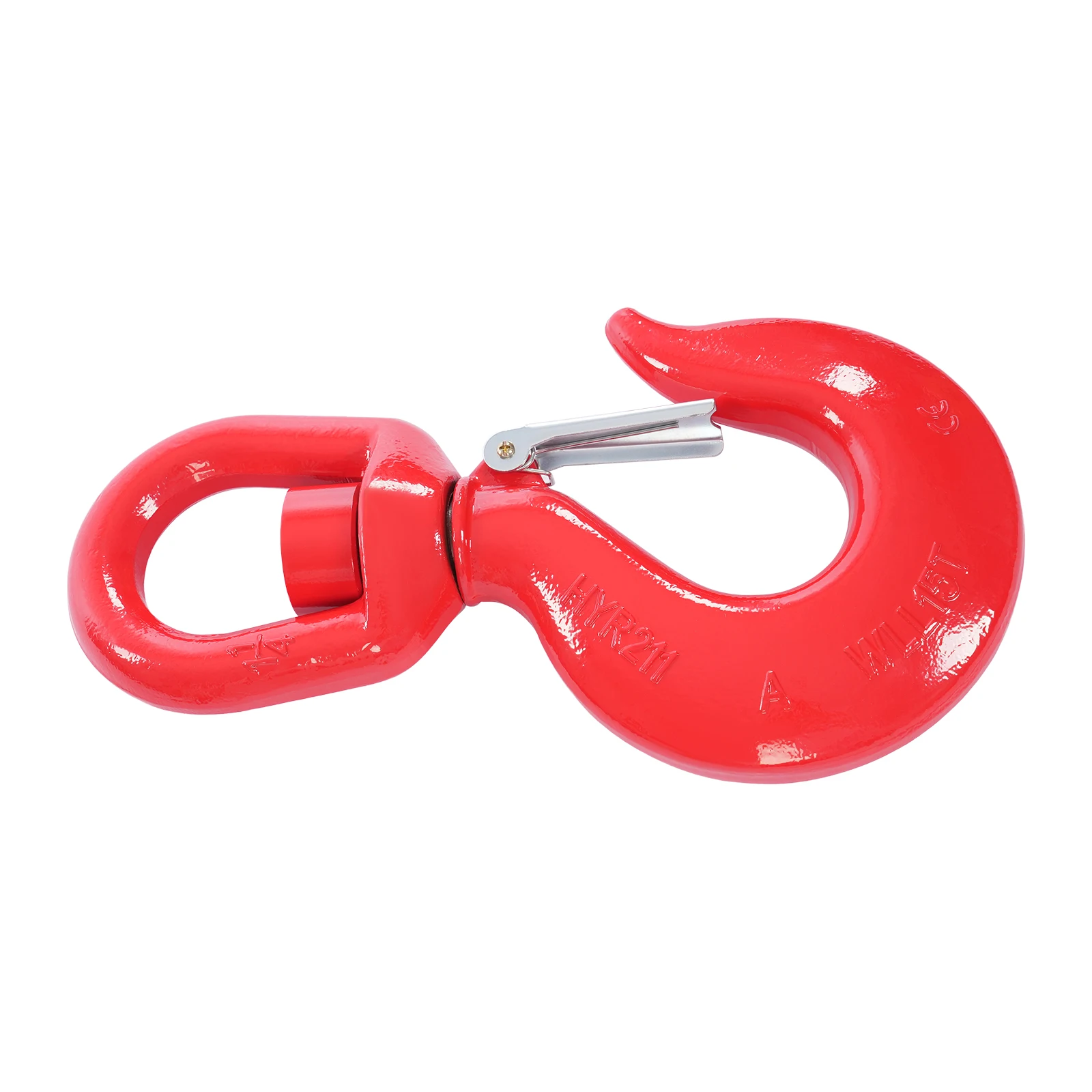 15T/11T/5T Swivel Lifting Hook Locking Pallet Puller Clamp Lift Tool Lifter with Safety Latch 360° Rotatable Hook