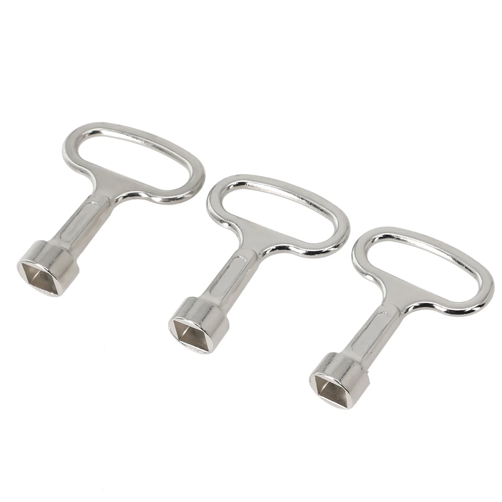 3Pcs Square Key Plumbing Hole Faucet Key Water Valve Tap Square Socket Stainless Steel Lock Wrench Silver 8x8mm Square Wrenches