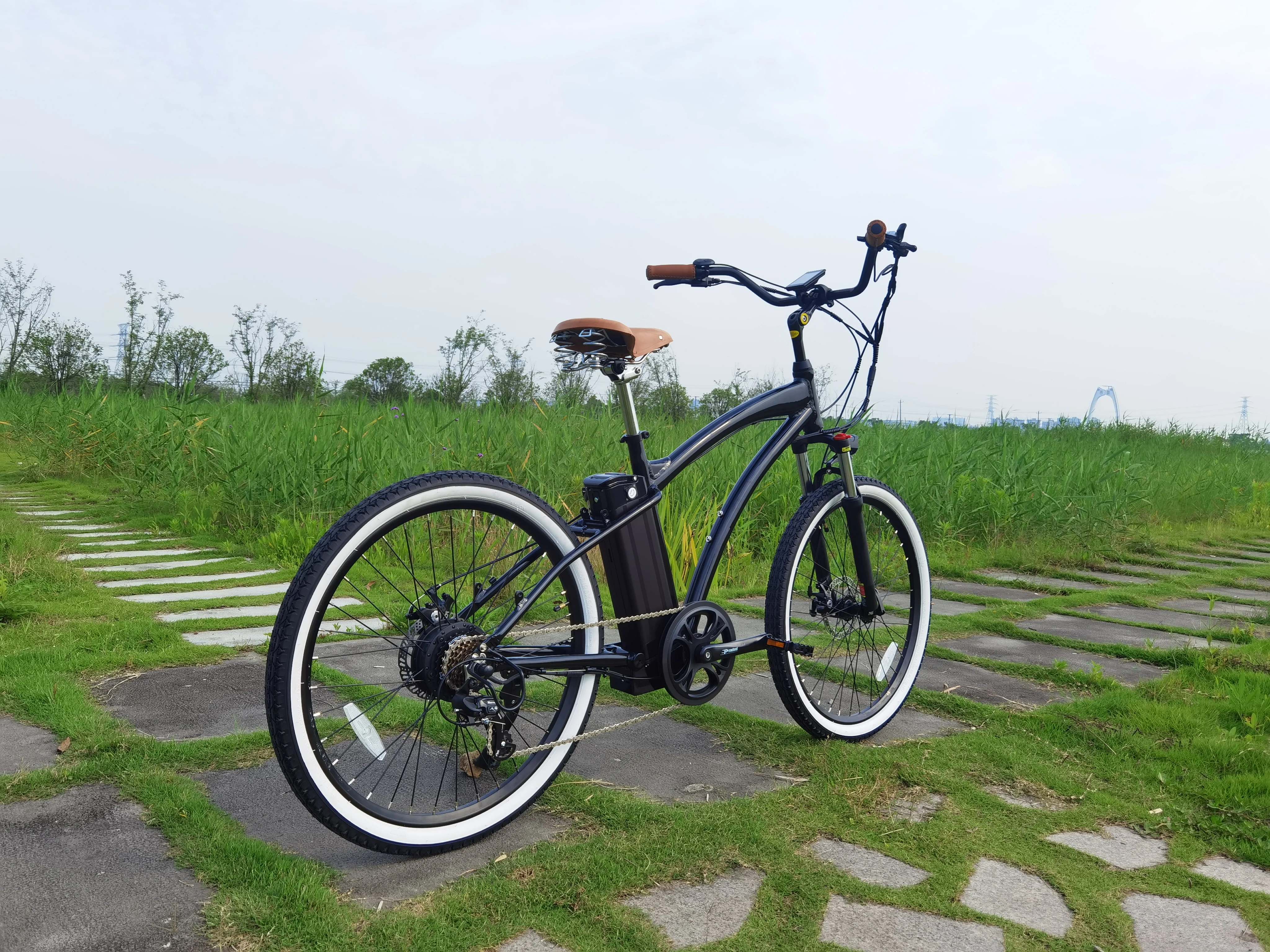 

Vintage Electric Bicycle With 26-inch × 1.95 tires 48V 500W Step-over Beach Cruiser E-bike