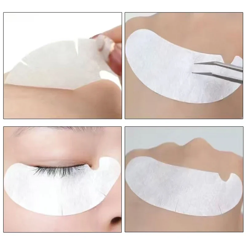 1/3/5Pair Lash Extension Eye Stickers Disposable Nonwoven Collagen Hydrogel Under Eye Pads Eyelash Extension Sticker Makeup Tool