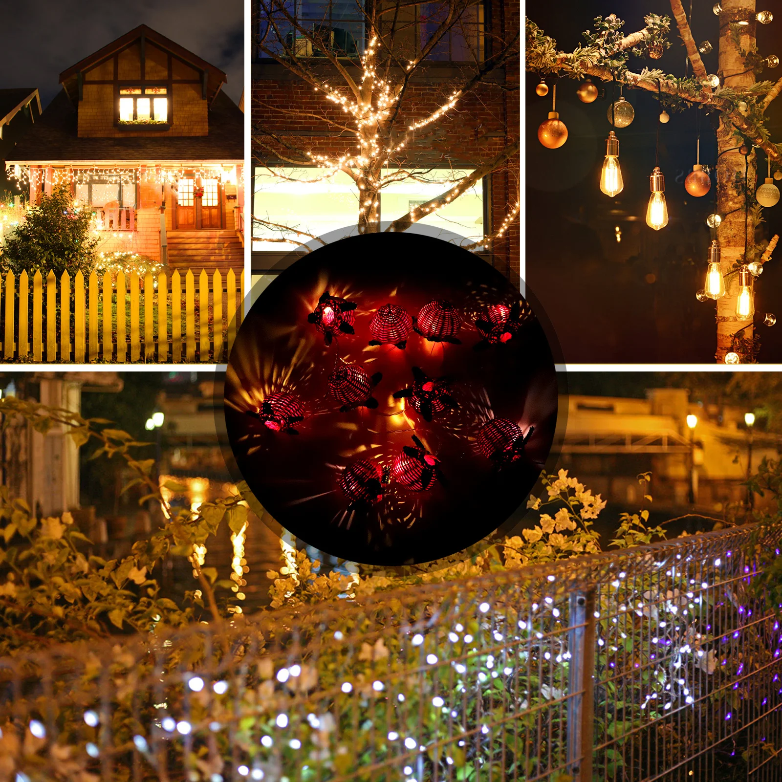 

1Pcs Tomato LED String Light Rattan Woven Decorative Lamp Creative Home Bedroom Party String Light Ornament Low Voltage Safe Use