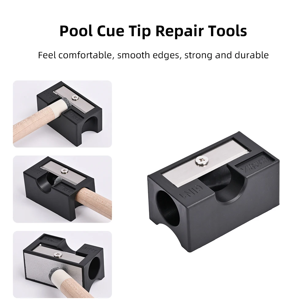 New Billiard Cue Head Repair Tool Multi-Functional Leather Cleaning Polishing Needling Tools Shape 6-In-1 Billiard-Equipment