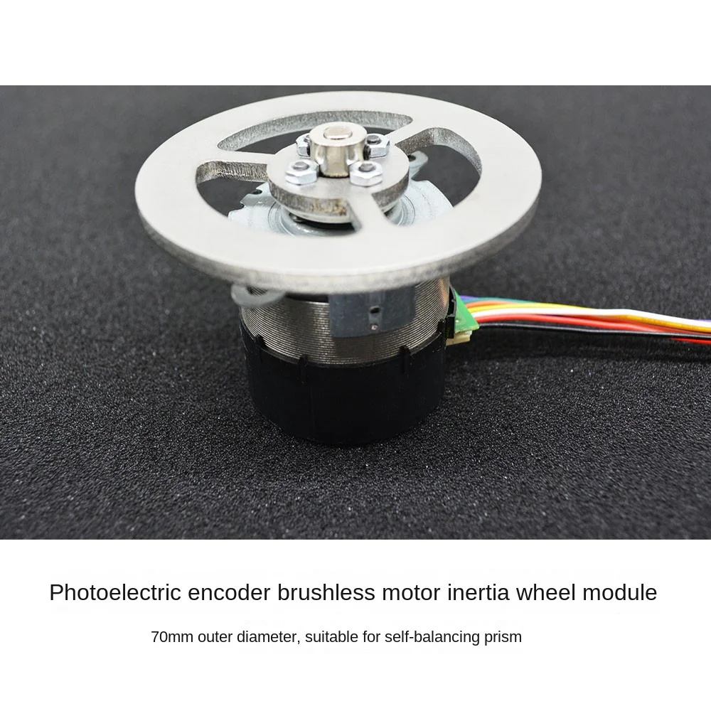 Photo elektrischer 70mm/95-mm-Encoder mit bürstenlosem 12-V-Motorträgheitsschwungradmodul für das DIY-Kit des Roboter-Ausgleichs roboters stm32 – Detail 7
