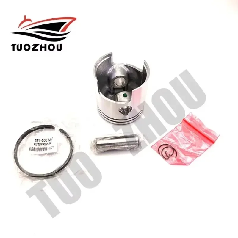 For Tohatsu Outboard Motor 9.9HP 15HP Boat Accessories 351-00004-1 Piston (0.5MM O/S) Set 050 with Piston Ring 351-00014-1