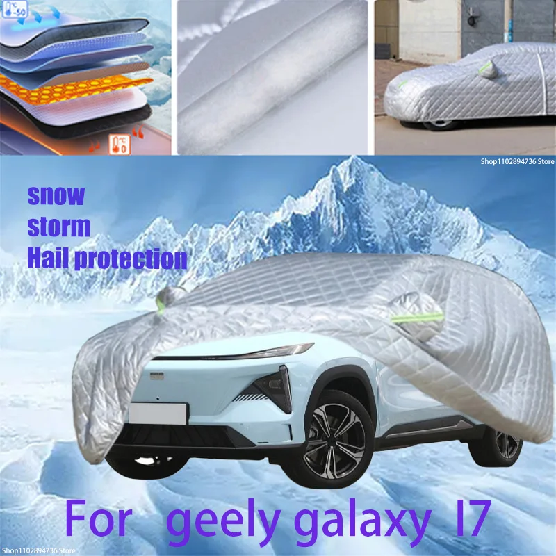 

For geely galaxy I7 Outdoor Cotton Thickened Awning For Car Anti Hail Protection Snow Covers Sunshade Waterproof Dustproof