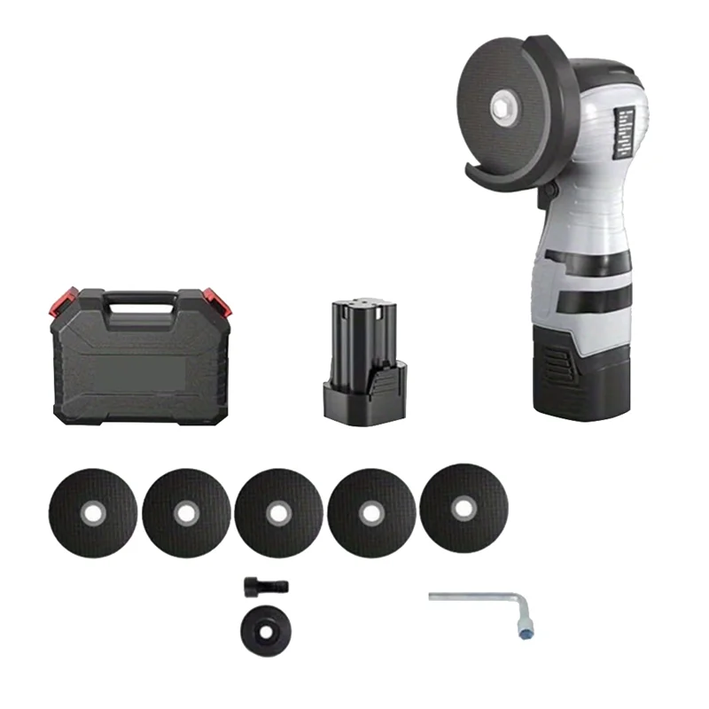 

SEWS-16.8V Lithium Battery Angle Grinder, Mini Polishing And Cutting Machine, Household Electric Micro-Grinder EU Plug