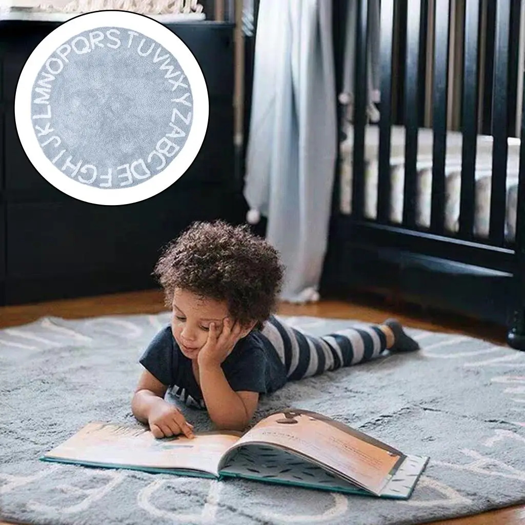 ABC Baby Rug Learning Crawl Large Mat Soft Collection Circle Shower Gift