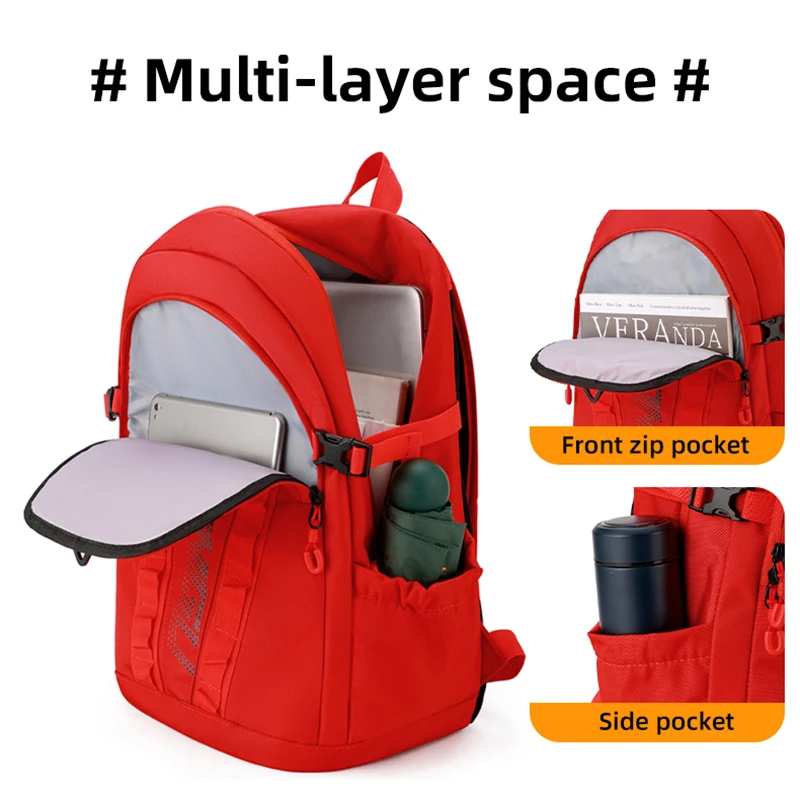 New Trendy Large Capacity Student Backpack Outdoor Travel Waterproof Luggage Storage Bag Hiking Multi functional Backpack