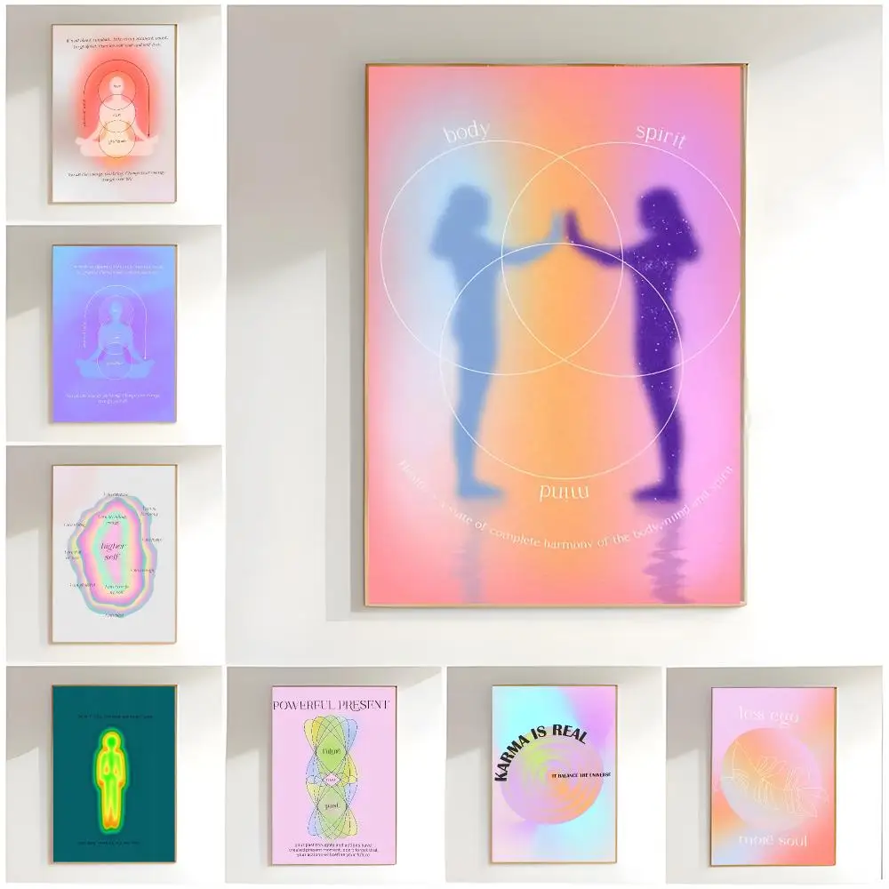 Retro Poster Psychedelic 70s Grainy Gradient Movie Poster Classic Wall Art  Home Decor  Peel and Stick Unframed
