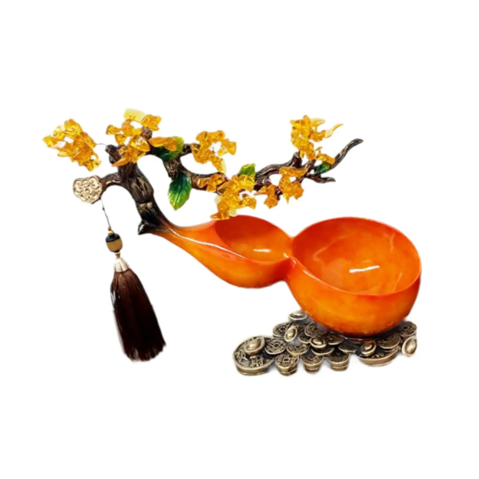 

Gourd Statue Organizer Resin Sculpture for Table Dining Room Bookshelf