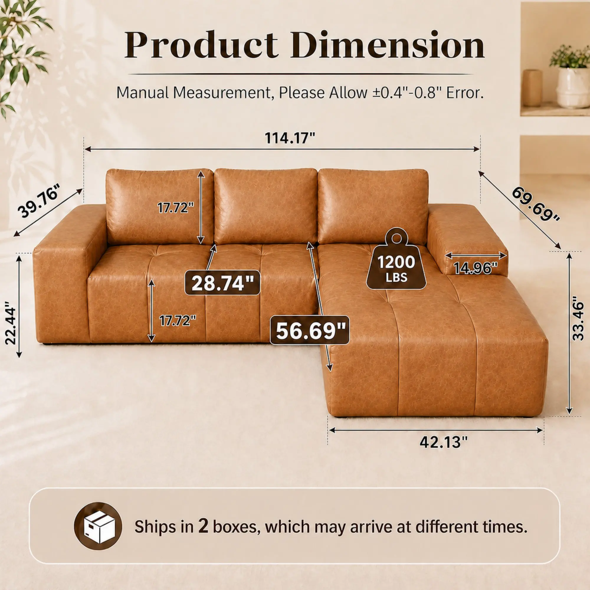 Sectional Sofa with Chaise 8