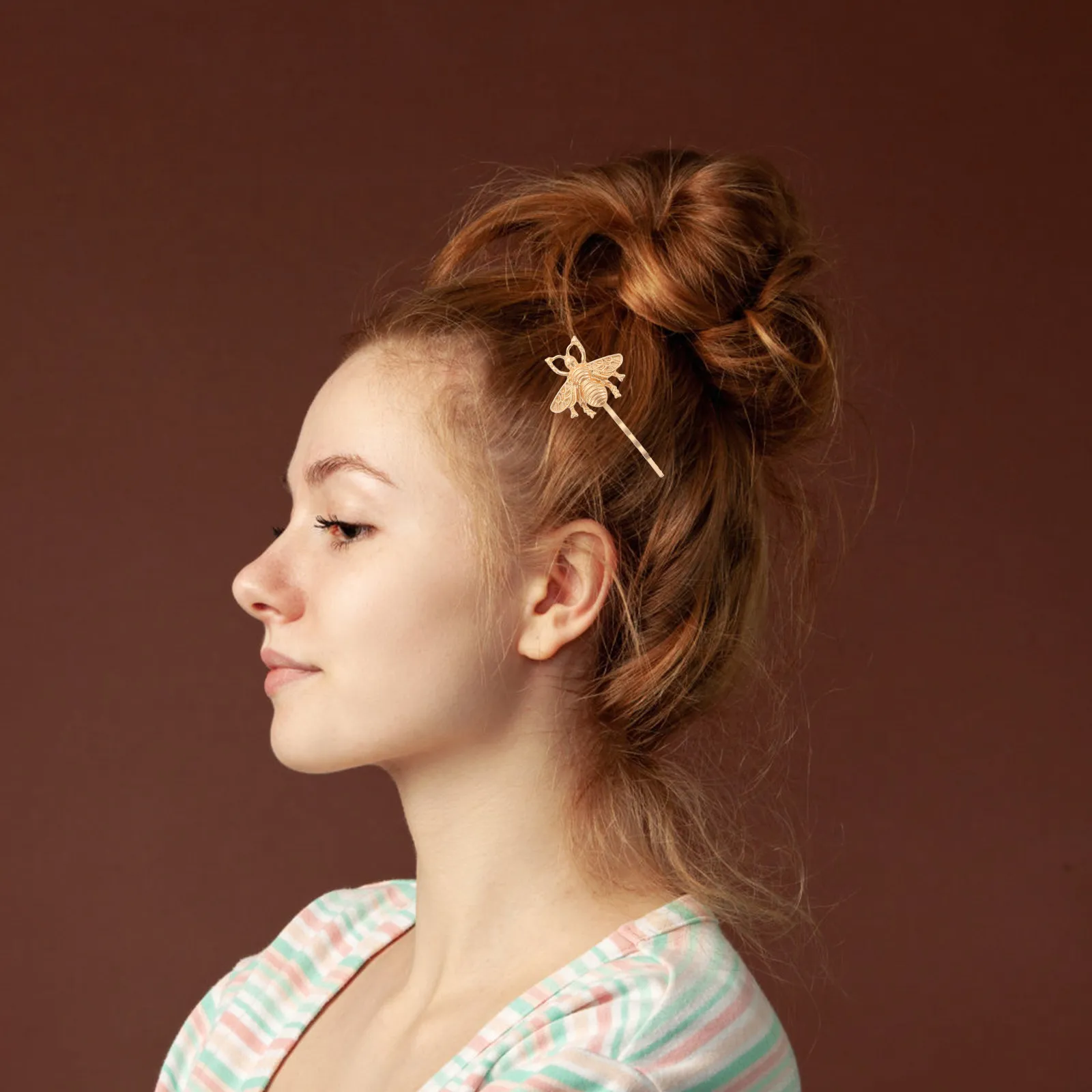 

Набор из 4 милых заколок-пчелок из цинкового сплава для женщин: уникальные, легкие, долговечные, для повседневного использования