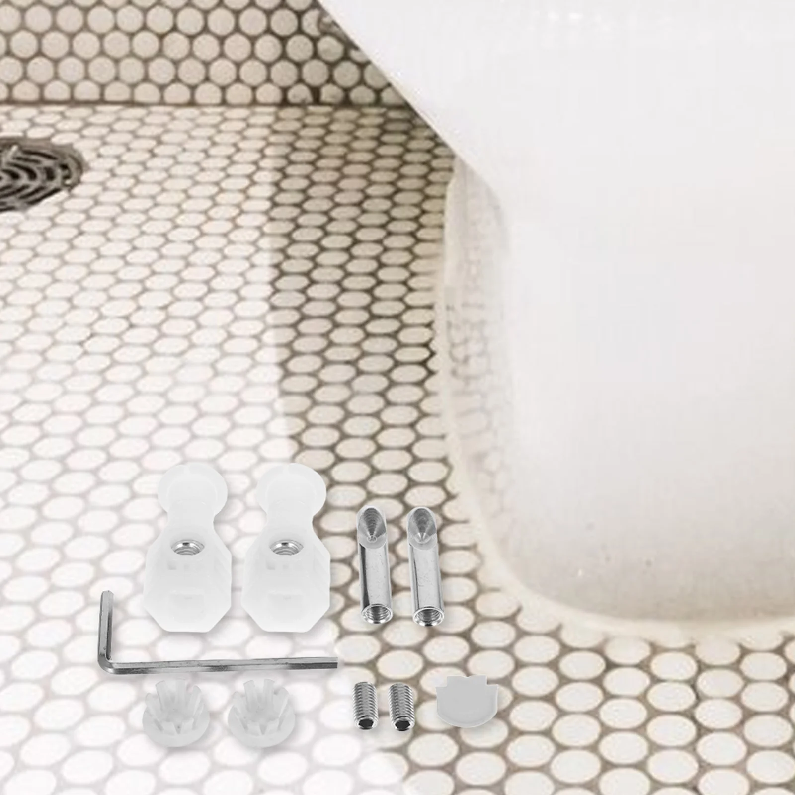 

1 set Toilet Seat Bolt Screw Stainless Steel Secure Fit Universal Mounting Hardware Replacement Kit Easy Installation