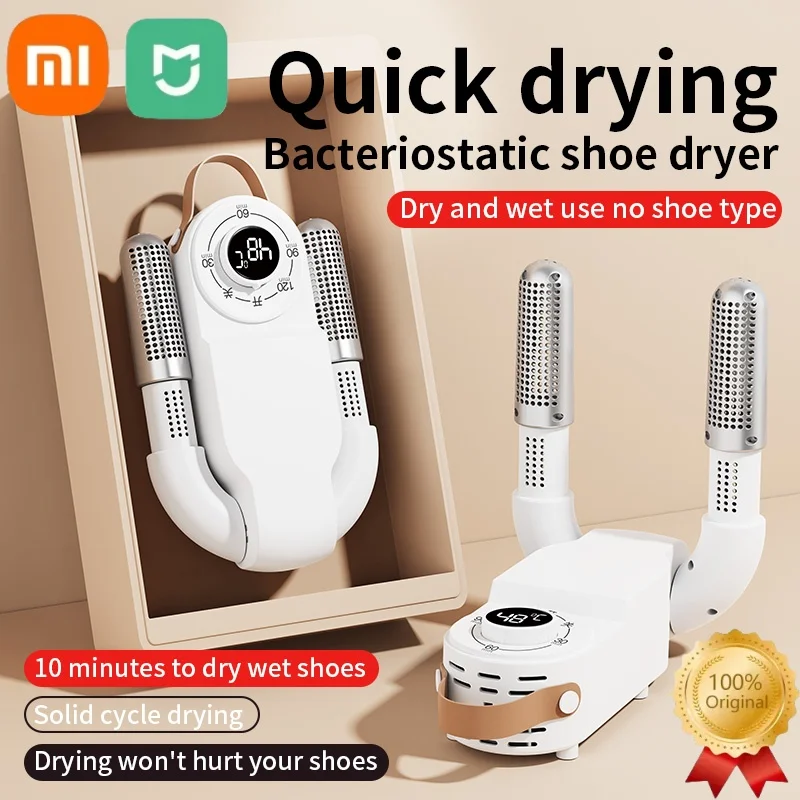 XIAOMI MIJIA Electric Shoes Dryer Portable Foldable Smart Heater Deodorizer Dehumidifier Shoe Drying Machine Fast Foot Warmer