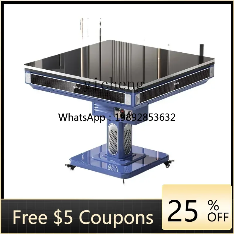 

Складной интеллектуальный стол для маджонга Z1: многофункциональный, электрический, бесшумный, с четырьмя портами, для игры и обеда