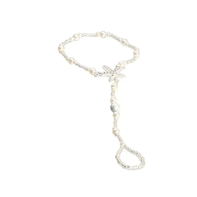 Pearl Barefoot Sandal Anklet Foot Chain Toe Ring Beach Bracelet Women Jewelry Fashion Jewelry
