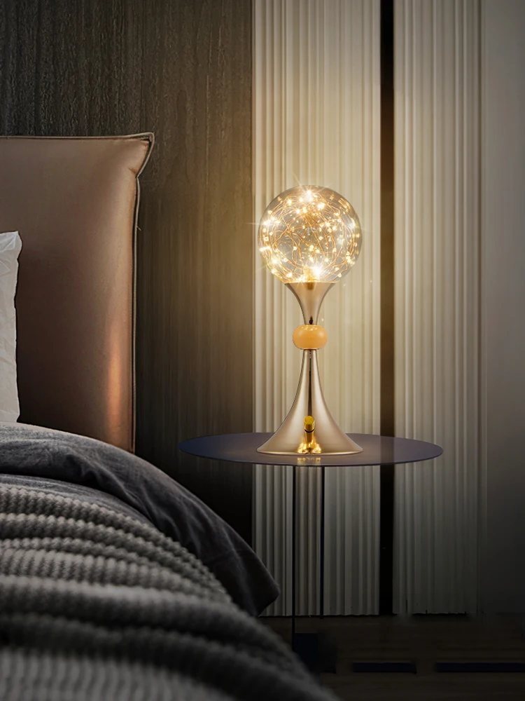 

XK Simple Modern Creative and Cozy Bedside Bedroom Light Luxury New Starry Led Table Lamp