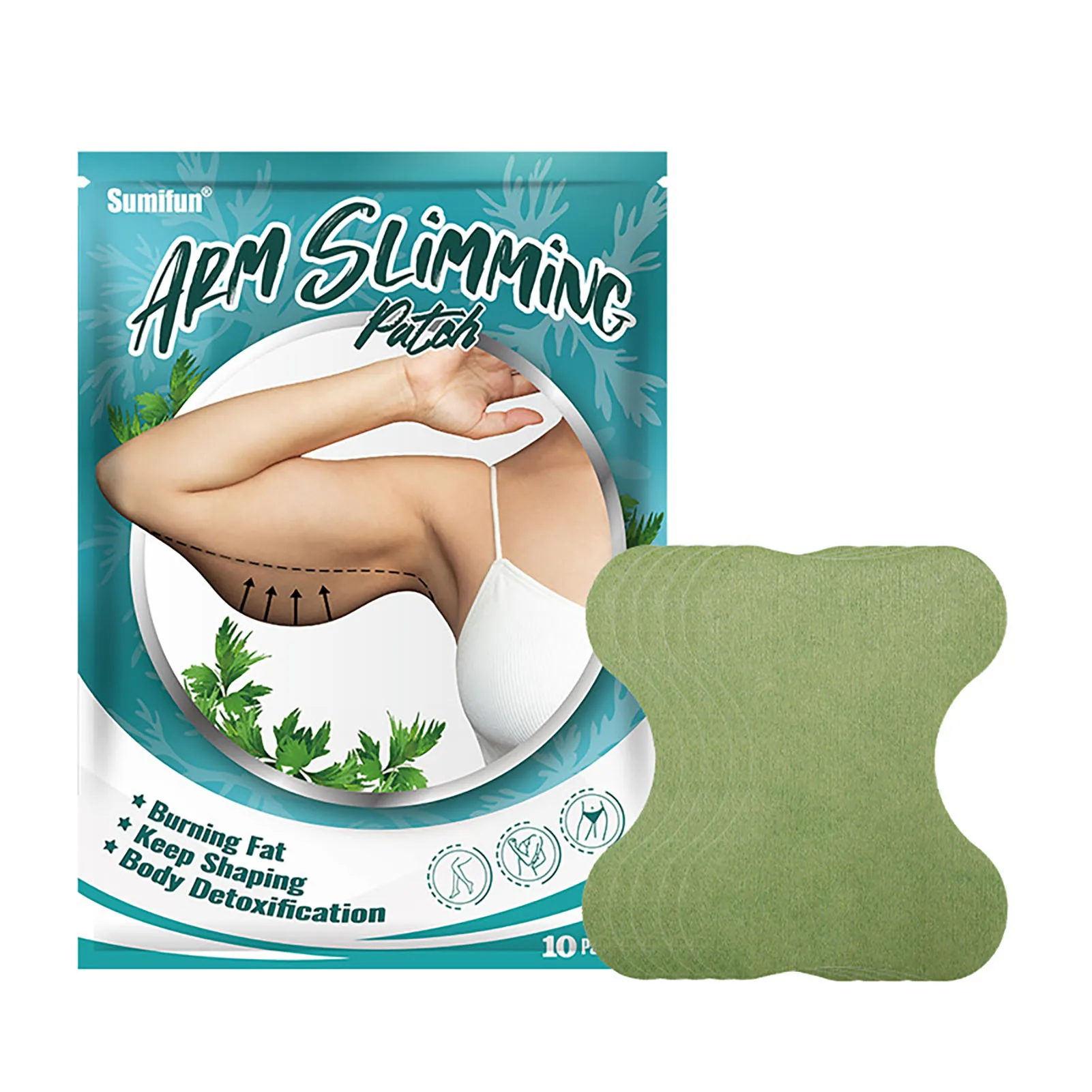 10pcs Arm Slimming Patches Fat Burning Body Detoxification Patches Fat Burning Health Care Body Sculpting