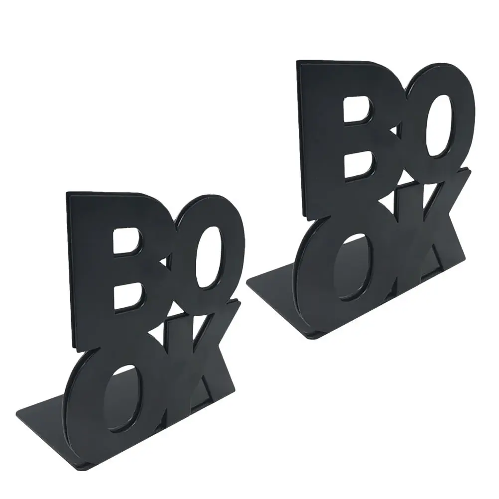 

2 шт. металлические подставки для книг, современные простые держатели для книг на стол, нескользящие упоры для книг для дома, офиса, декора кабинета
