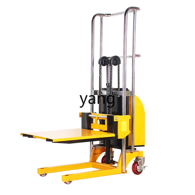 

Yhl Pressure Lifting Small Forklift Electric Small Household Miniature Lightweight Stacking Height Loading andy