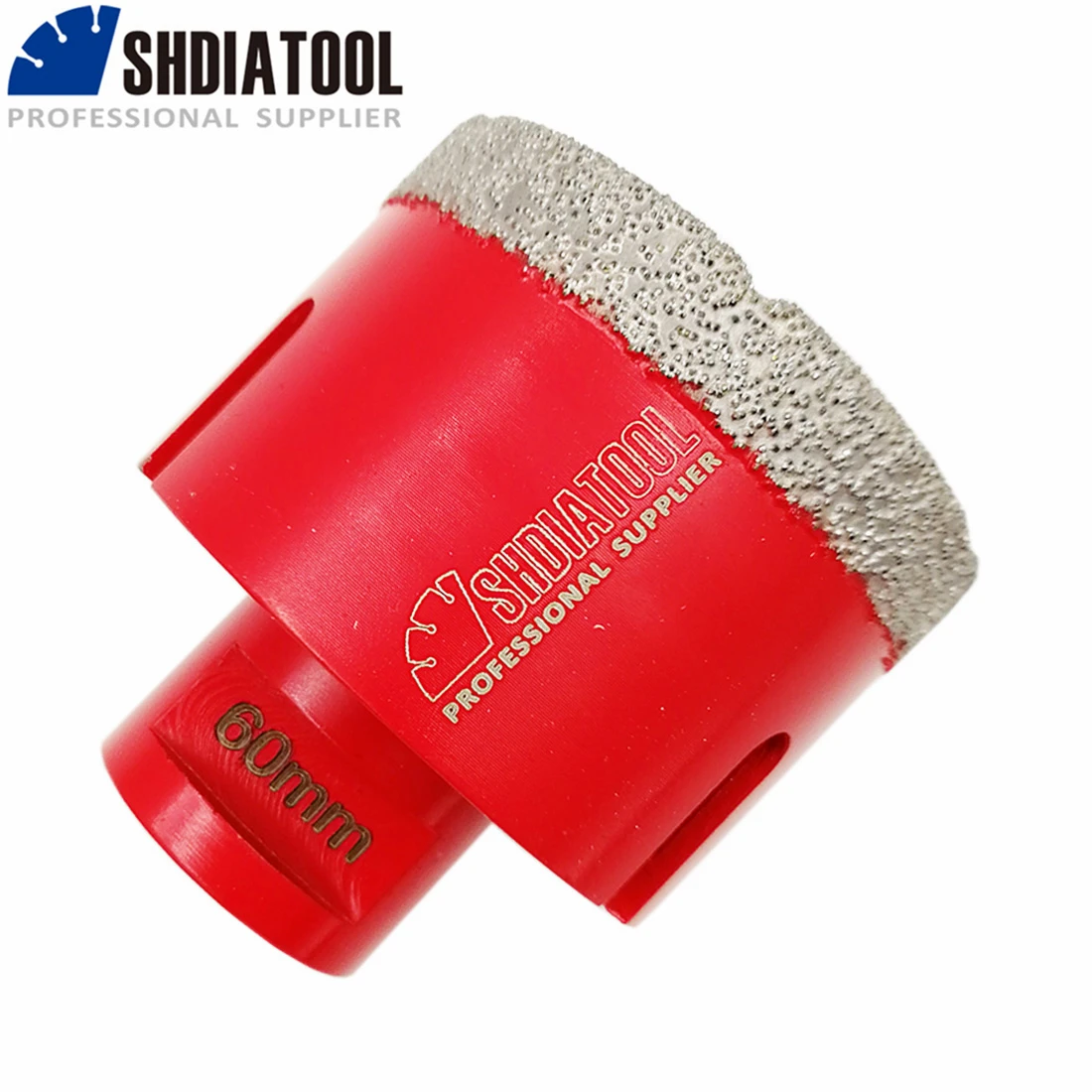 SHDIATOOL 1pc 60mm Diamond Drill Bits Core Bits Porcelain Tile Ceramic Core Bit Granite Marble Hole Saw M14 Thread Angle Grinder