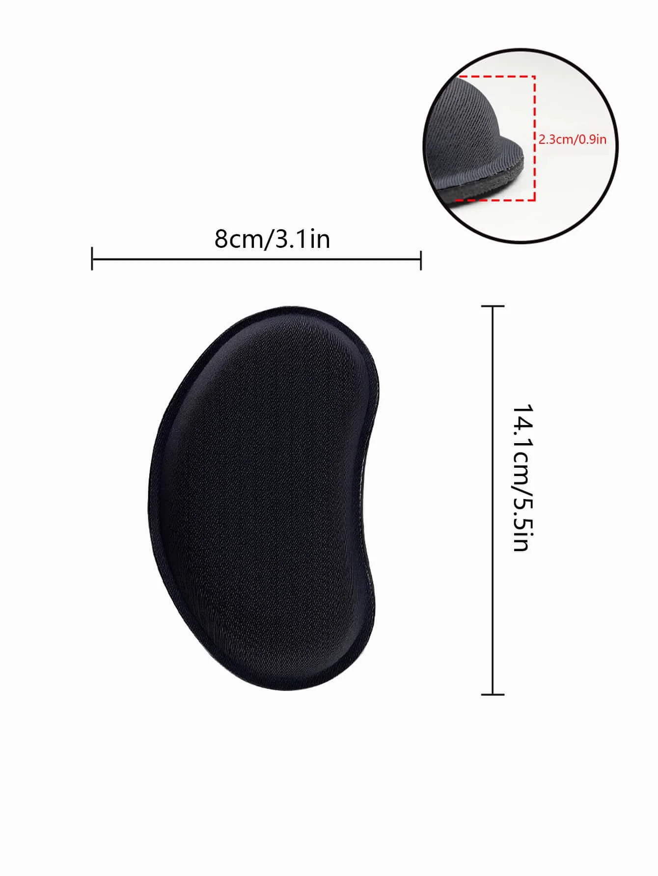 Office Wrist Support for Long Sitting Sessions, Memory Foam Mouse Wrist Pad, Non-Slip Wrist Rest, Comfortable Hand Support Pad